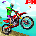 Cover Image of Télécharger Trail Bike Racing Tricky Moto Bike Stunt Games  APK