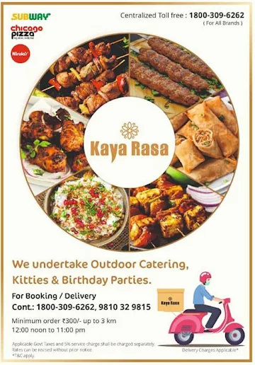 Kaya Rasa menu 