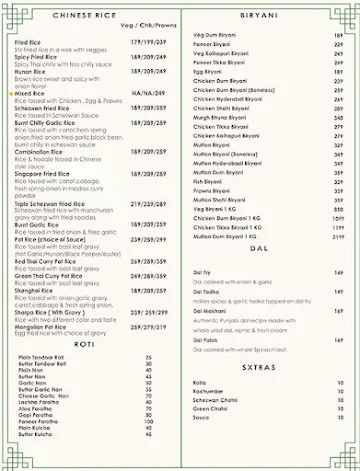 Goregaon Kitchen menu 