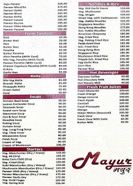 Mayur Pav Bhaji & Juice Bar menu 3