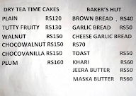 Bakers Hut menu 2