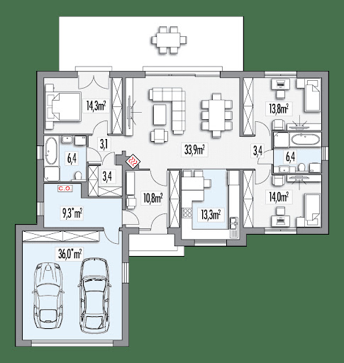 Simple 5-30 - Rzut parteru