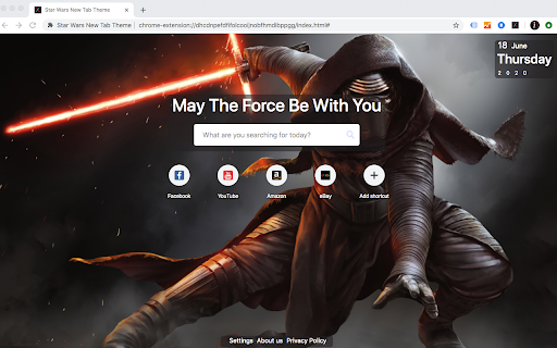 Star Wars New Tab Theme