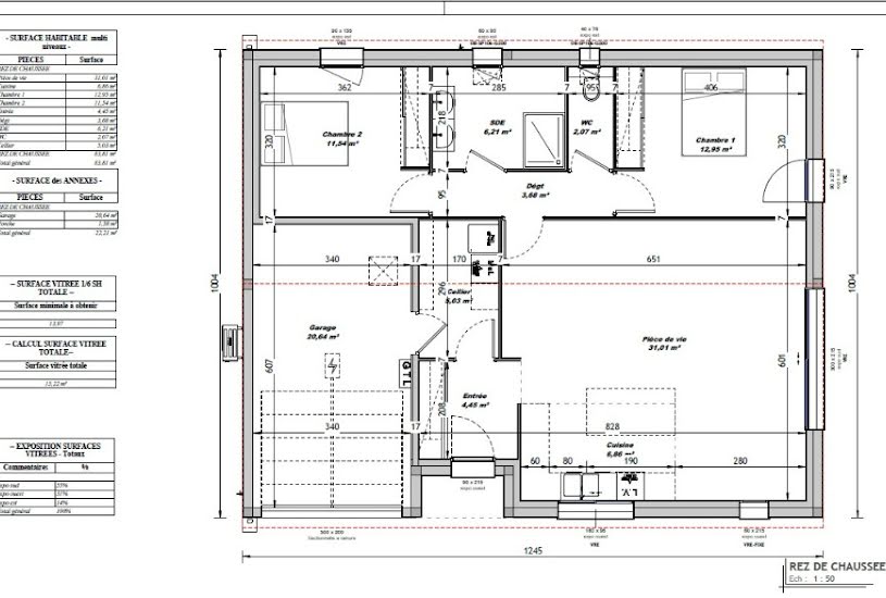  Vente Terrain + Maison - Terrain : 512m² - Maison : 80m² à La Tremblade (17390) 