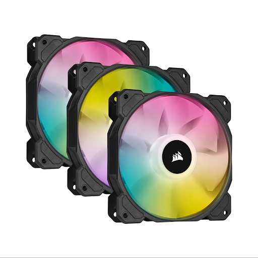 Bộ 3 quạt máy tính 120mm Corsair SP120 RGB ELITE kèm Node Core (CO-9050109-WW)