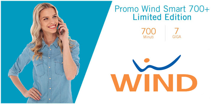 Wind Smart 700+ Limited Edition: 700 minuti e 7 Giga a 9 euro