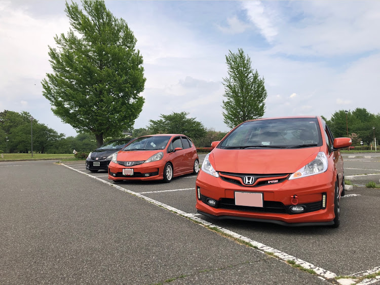 フィットのFit Meeting 2023・玉葱の会・6MT・サンセットオレンジII・赤城山ドライブに関するカスタム事例の投稿画像4枚目