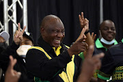 June 05 2022. All smiles as President Cyril Ramaphosa arrives at the Ranch resort to a warm welcome, Ramaphosa is here to deliver the closing address of the 10th Limpopo provincial conference.