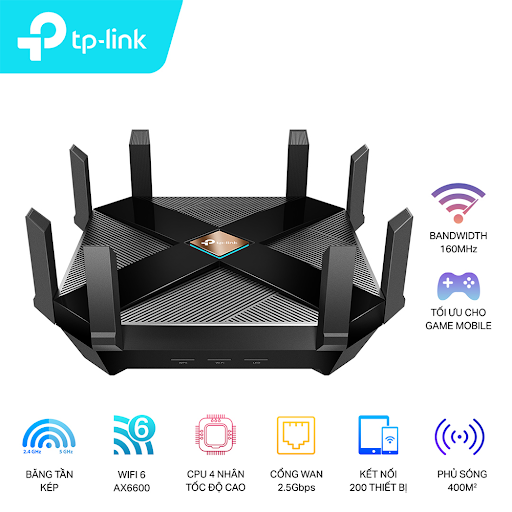 Router Wifi Wifi 6 TP-Link Archer AX6000