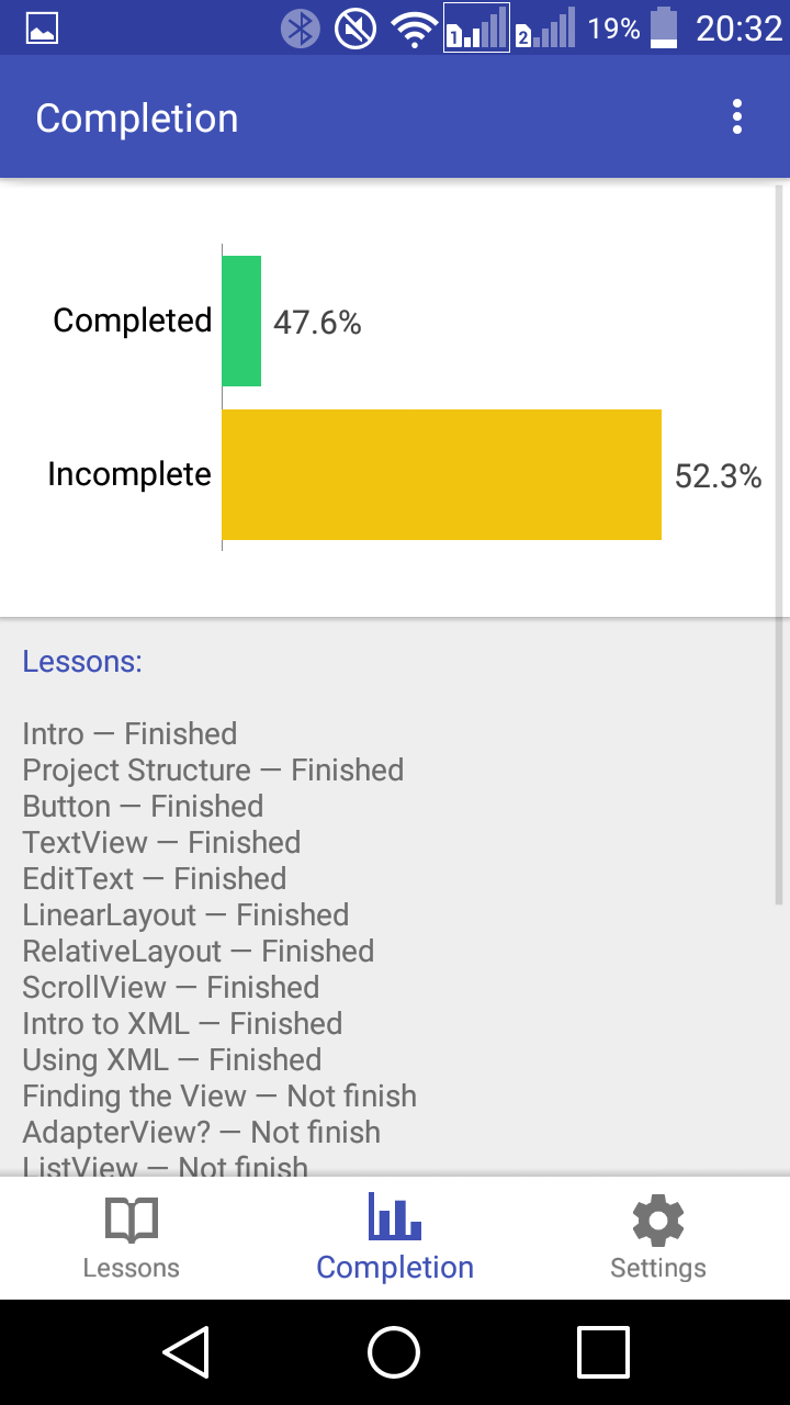 AppJumpStart (Android app) Screen 3