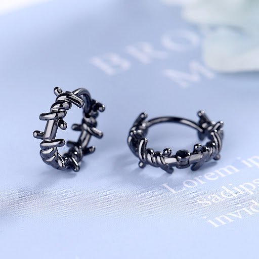 Title 5, Geometric Ear Clip Female Stylish Round Trend. ...