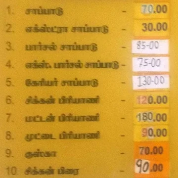 Sri Pandi Chetty Nadu Meals Home menu 