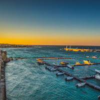 Tramonto sul porto di Otranto di 