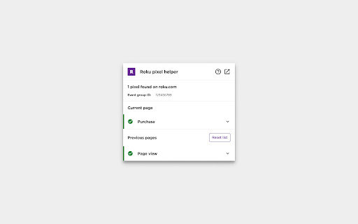 Roku pixel helper