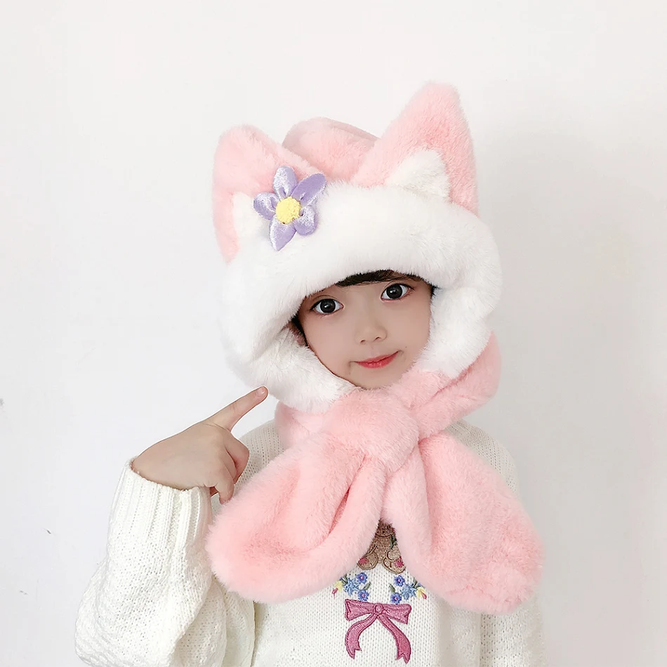 Gorro para niños Bufanda Guantes Gorro de una sola pieza