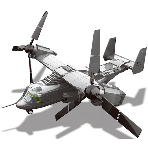 Title 8, Assembled Fighter Military Plastic Building Blo...
