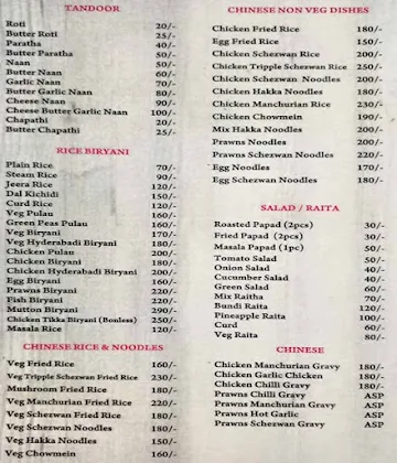 Swagat menu 