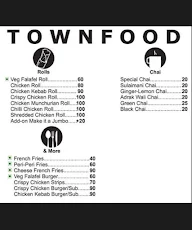 Town Food menu 1