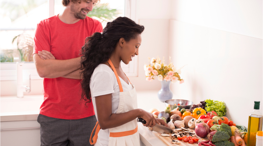 preparing plant-based food