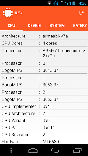 INFO System Hardware info