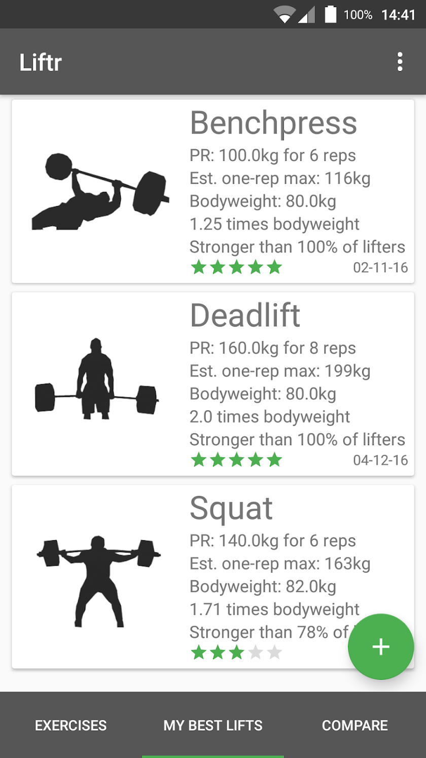 Liftr Screen 1