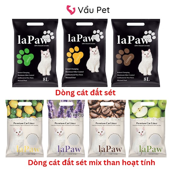 Cát Vệ Sinh Cho Mèo Lapaw Vón Cục Nhanh - Cát Mèo Chất Lượng 8L