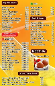 Punjabi Angeethi menu 2