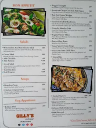 Gilly's Restobar menu 1