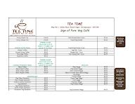 Tea Time menu 3