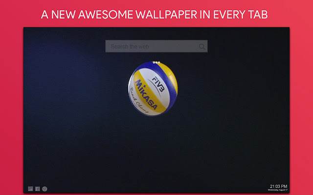 Volleyball Wallpaper HD Custom New Tab