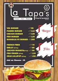 La Tapa's Cafe menu 2