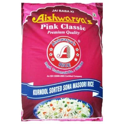 Aishwarya Sona Masoori Pink Bag 25Kg