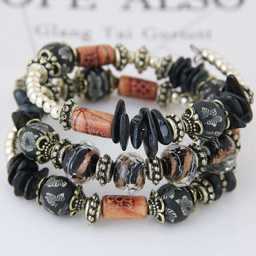 Title 2, Shell Terracotta Multi-layer Winding Bracelet, ...