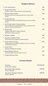 Flavours - Singhania Sarovar Portico menu 1