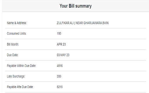 MEPCO Bill Checker