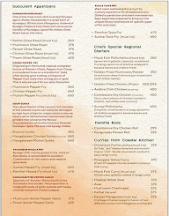 The Appumm House menu 1