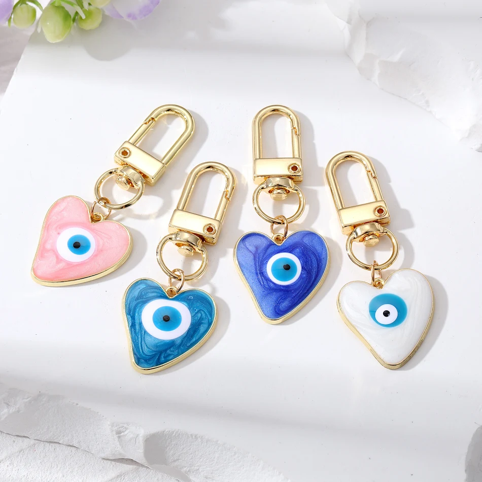 Minimalistische creatieve Quick sand Devil's Eye hanger sleutelhanger, een stijlvol en uniek accessoire voor je sleutels.