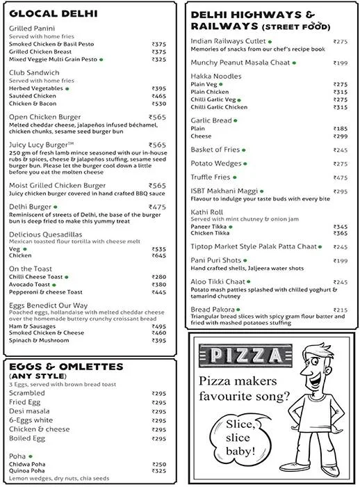 Cafe Delhi Heights menu 