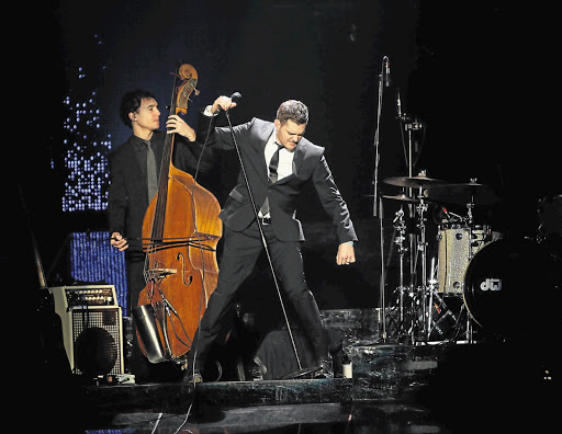 Michael Bublé performing at the Sun City Superbowl in 2011.