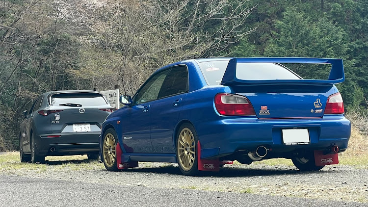 インプレッサ WRX STIのひむかラリー2025・ルート10延岡・高千穂町役場・ひむかラリー写真パネル展示会・モロクライム、クシマヒルクライムに関するカスタム事例の投稿画像2枚目