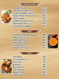 Soni's Cafe & Restaurant menu 1