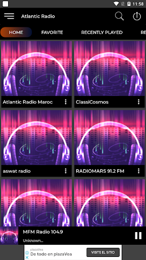 Atlantic Radio Maroc Live Online App 92.5 FM Free