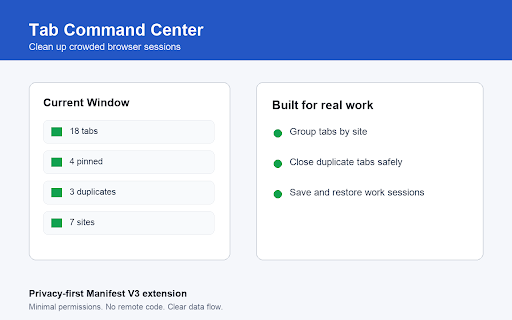 Tab Command Center screenshot 1