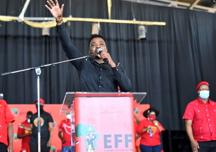 Dr Tumi performed at an EFF event on Tuesday.