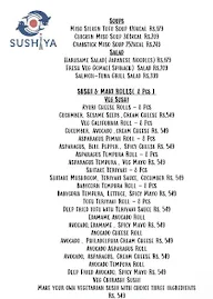 Sushiya menu 5