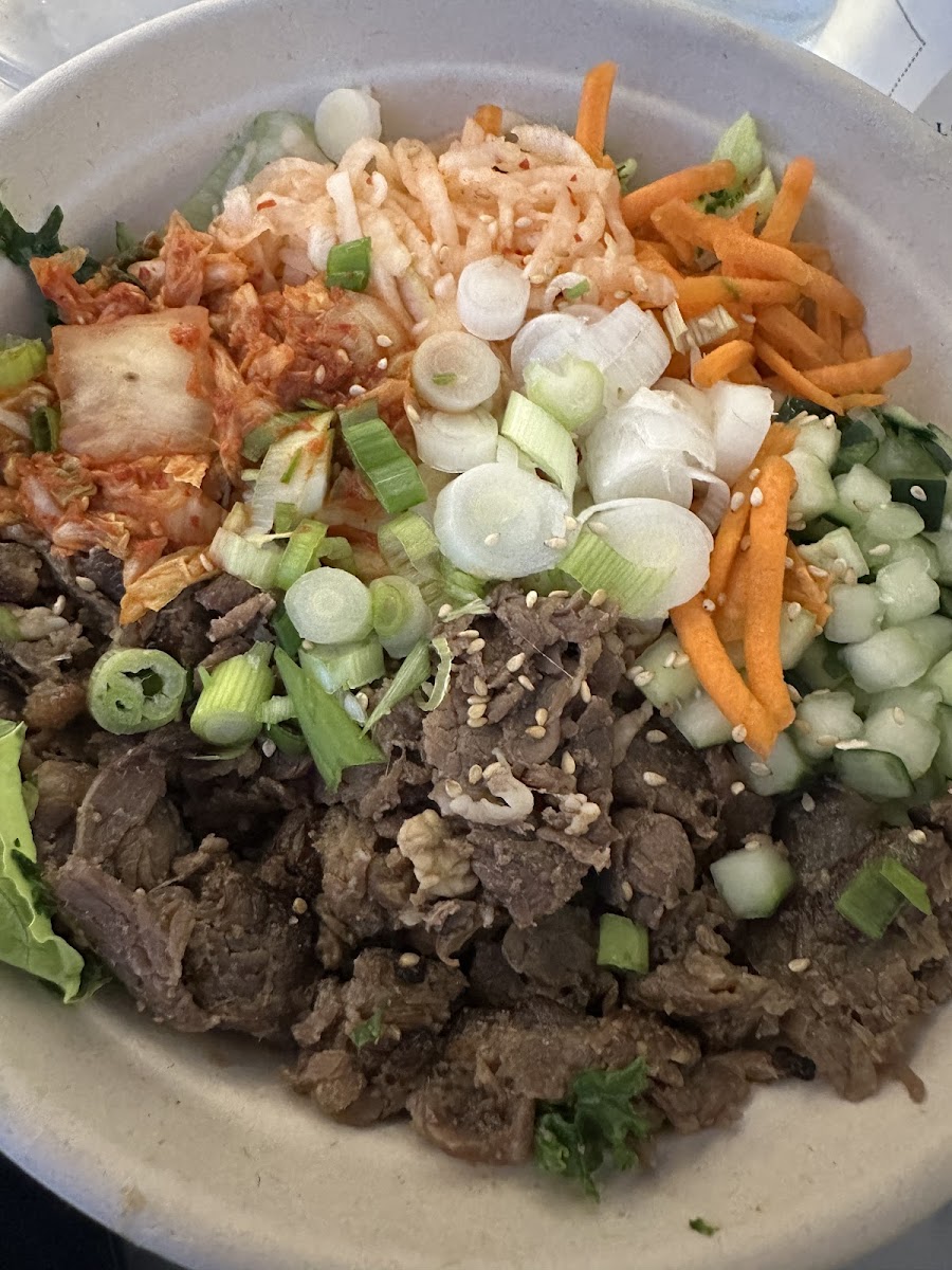 Salad with bulgogi