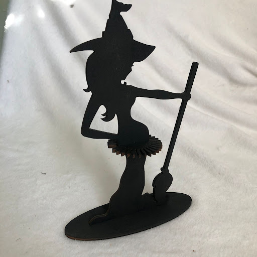 Title 1, Wooden Halloween Witch Napkin Holder for Kitche...