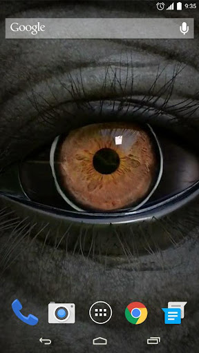 3D Elephant Eye Live Wallpaper