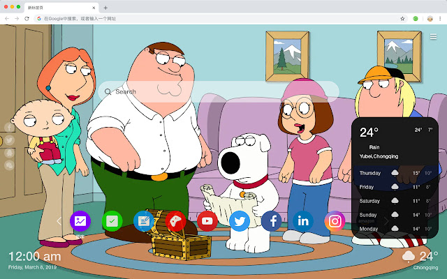 Family Guy Pop HD Wallpapers New Tabs Theme