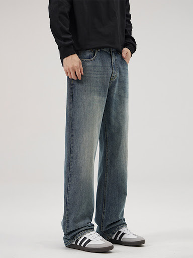 Title 5, Mens Loose All-Matching Straight Long Pants, C...